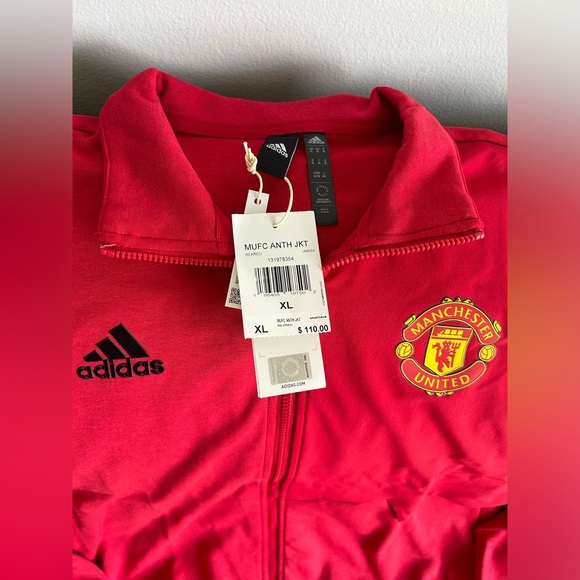 Adidas Authentic Manchester United Anthem 2023/24 IA8564 Jacket Men’s Sz: XL - Picture 3 of 4